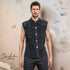 SiaLinda for Men: Shirt Sverre, ärmellos, Streetware Style, schwarz, Baumwolle - SiaLinda.com